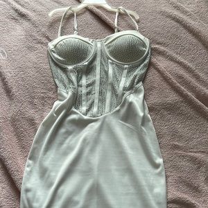 White party corset dress